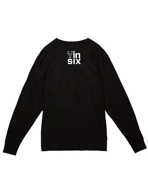 Bucks In Six x Mitchell & Ness Eras Milwaukee Bucks Long Sleeve T-Shirt-back