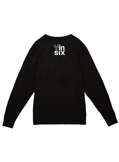 Bucks In Six x Mitchell & Ness Eras Milwaukee Bucks Long Sleeve T-Shirt-back