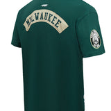 Pro Standard Made To Play Green Milwaukee Bucks T-Shirt-back