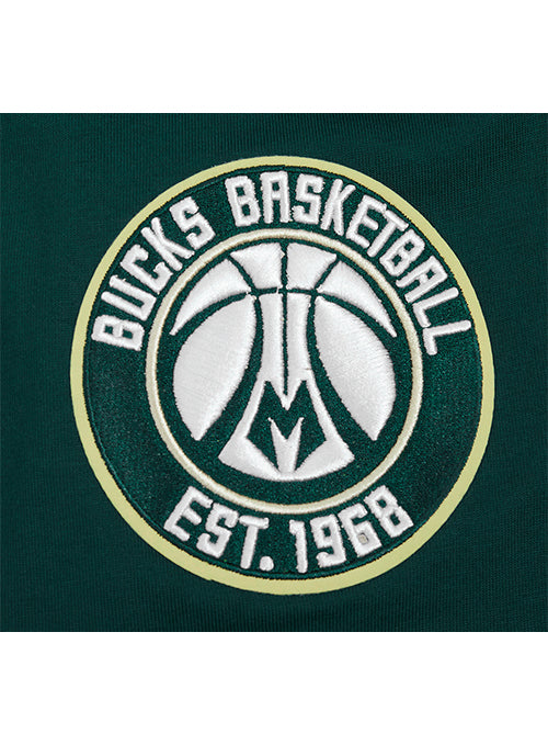 Pro Standard Made To Play Green Milwaukee Bucks T-Shirt-shoulder patch