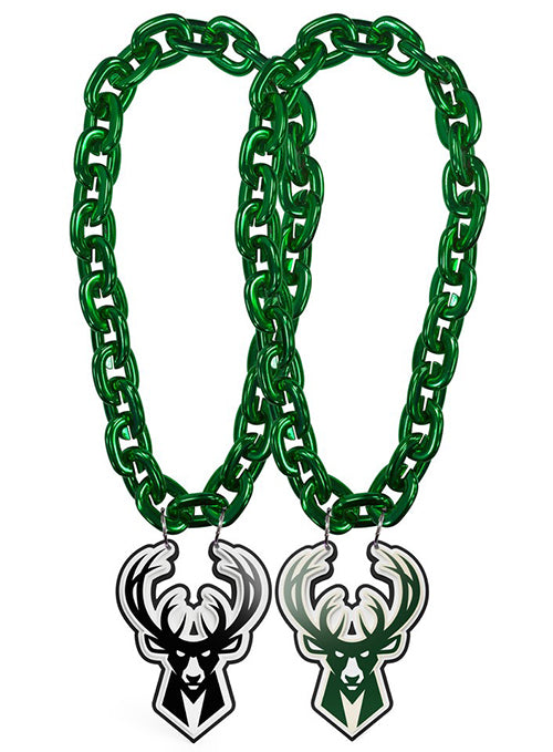 Aminco Double Sided Icon Logo Milwaukee Bucks Fan Chain