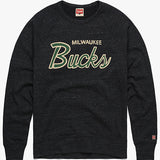 Homage HWC Milwaukee Bucks Script Crew Sweatshirt