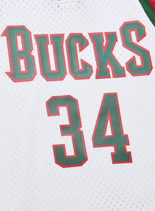 Mitchell & Ness HWC '13 Giannis Antetokounmpo Milwaukee Bucks Swingman Jersey-front