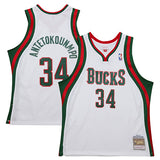 Mitchell & Ness HWC '13 Giannis Antetokounmpo Milwaukee Bucks Swingman Jersey-collage