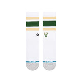 Stance Milwaukee Bucks Tube Stripe Crew Socks-front