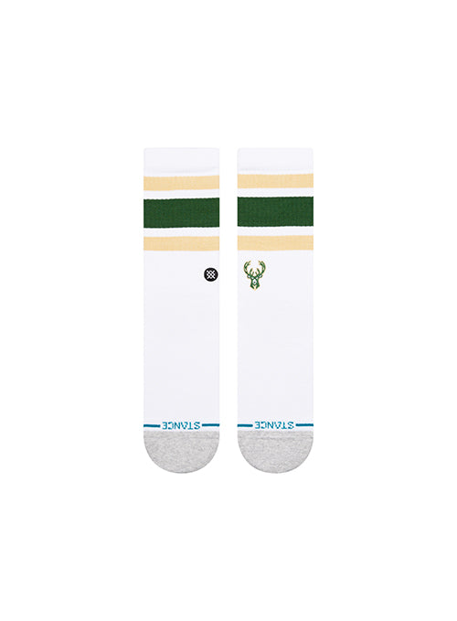 Stance Milwaukee Bucks Tube Stripe Crew Socks-front