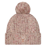 Women's New Era Trendy Pom Milwaukee Bucks Knit Hat-front