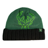 Youth New Era Cuff Oversized Logo Milwaukee Bucks Knit Hat