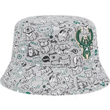 Toddler New Era Milwaukee Bucks Companion Bucket Hat-angled right