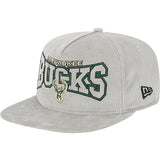 New Era Golfer Cord Milwaukee Bucks Snapback Hat-angled left
