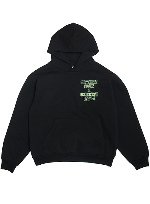 Bucks In Six x Unfinished Legacy Dynamic Fusion Milwaukee Bucks Hooded Sweatshirt-flat front
