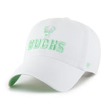 Women's '47 Brand Milwaukee Bucks Luminance Clean Up Adjustable Hat- angled left