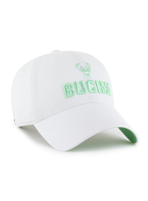 Women's '47 Brand Milwaukee Bucks Luminance Clean Up Adjustable Hat-angled right