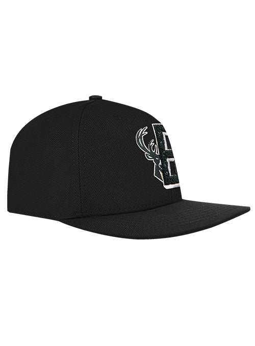 Pro Standard Mash Up Wool Milwaukee Bucks Snapback Hat-angled right