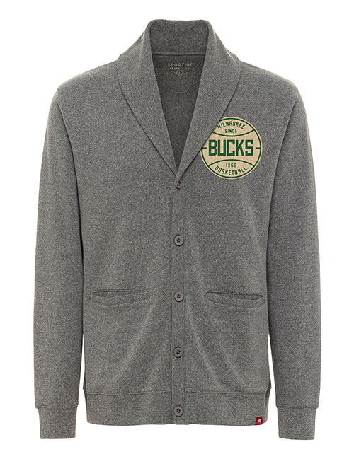 Sportiqe Henshaw Milwaukee Bucks Cardigan Sweater-front