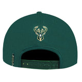Pro Standard Wingspan Milwaukee Bucks Forest Wool Snapback Hat-back