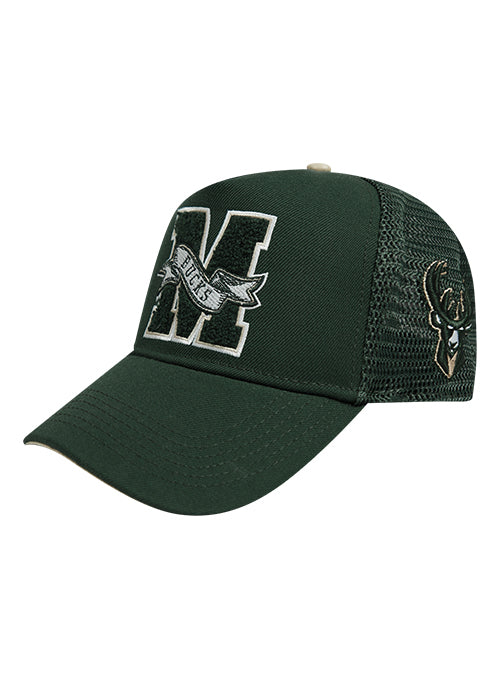 Pro Standard Pennants Milwaukee Bucks Pinch Adjustable Hat-angled left