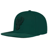 Pro Standard Triple Tonal Forest Milwaukee Bucks Snapback Hat-angled left