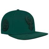 Pro Standard Triple Tonal Forest Milwaukee Bucks Snapback Hat-angled right