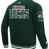 Pro Standard Pennants Milwaukee Bucks Crewneck Sweatshirt-angled back