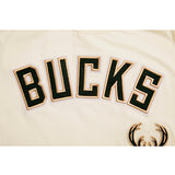 Pro Standard Retro Classic Stripes Milwaukee Bucks T-Shirt-chest