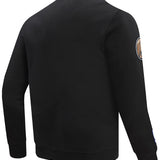 Pro Standard Old English Milwaukee Bucks Crewneck Sweatshirt-angled back