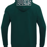Pro Standard Classic Chenille Milwaukee Bucks Kapuzensweatshirt mit durchgehendem Reißverschluss
