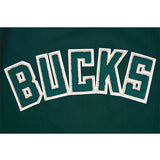 Pro Standard Classic Chenille Milwaukee Bucks Drop Hem T-Shirt-chest