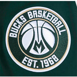 Pro Standard Classic Chenille Milwaukee Bucks Drop Hem T-Shirt-sleeve pacth 2