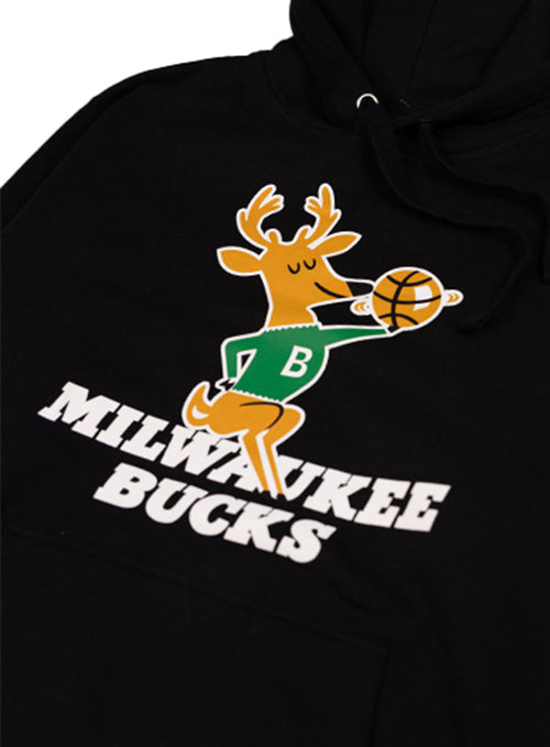 Mitchell & Ness HWC Reload 1 Milwaukee Bucks Hooded Sweatshirt-close up