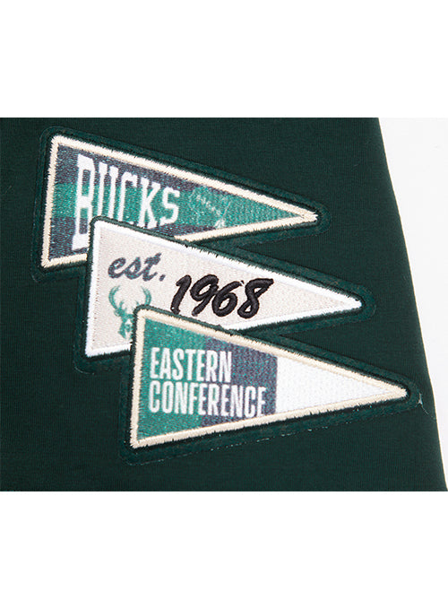 Women's Pro Standard Pennants Milwaukee Bucks Boxy T-Shirt-sleeve