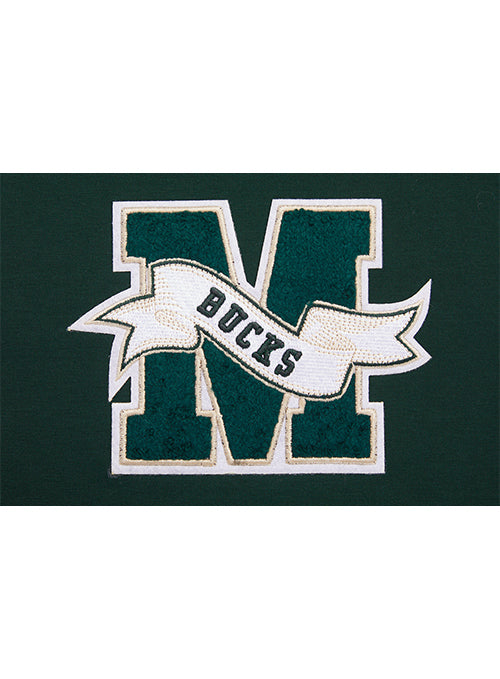 Women's Pro Standard Pennants Milwaukee Bucks Boxy T-Shirt-chest
