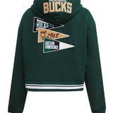 Women's Pro Standard Pennants Milwaukee Bucks Hooded Sweatshirt-back