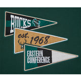Women's Pro Standard Pennants Milwaukee Bucks Hooded Sweatshirt-back