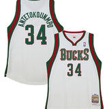 Mitchell & Ness HWC '13 Giannis Antetokounmpo Milwaukee Bucks Authentic Jersey-collage
