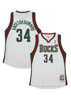 Mitchell & Ness HWC '13 Giannis Antetokounmpo Milwaukee Bucks Authentic Jersey-collage