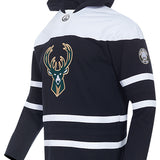 Pro Standard Classic Milwaukee Bucks Hockey Hooded Sweatshirt-angled front
