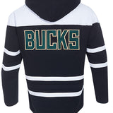 Pro Standard Classic Milwaukee Bucks Hockey Hooded Sweatshirt-back