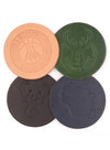Woolly Made 4-Pack Milwaukee Bucks Leather Coasters
