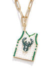 BaubleBar Association Jersey Milwaukee Bucks Charm Necklace- charm