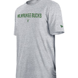 New Era Wordmark Icon Logo Milwaukee Bucks T-Shirt