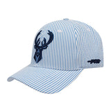 Pro Standard Seersucker Milwaukee Bucks Adjustable Dad Hat-left