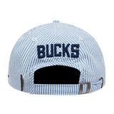 Pro Standard Seersucker Milwaukee Bucks Adjustable Dad Hat-back