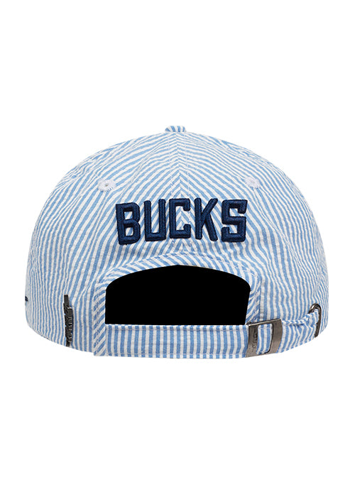 Pro Standard Seersucker Milwaukee Bucks Adjustable Dad Hat-back