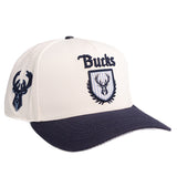 Pro Standard Seersucker Milwaukee Bucks Pinch Front Snapback Hat-right