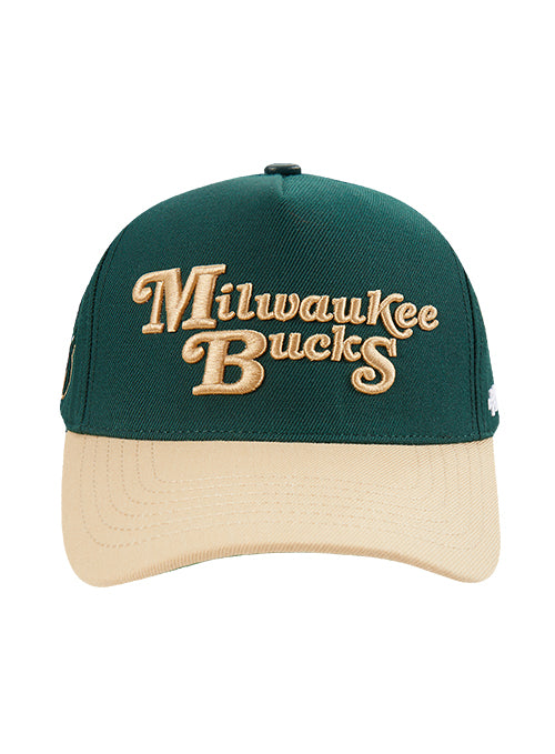 Pro Standard Souvenir Milwaukee Bucks Pinch Front Adjustable Hat-front