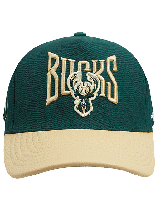 Pro Standard Concert Tour Milwaukee Bucks Pinch Front Adjustable Hat-front