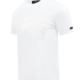 Pro Standard White Out Milwaukee Bucks T-Shirt-angled front