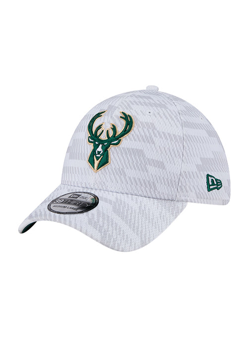 Youth New Era 39Thirty Graded Milwaukee Bucks Flex Hat-left