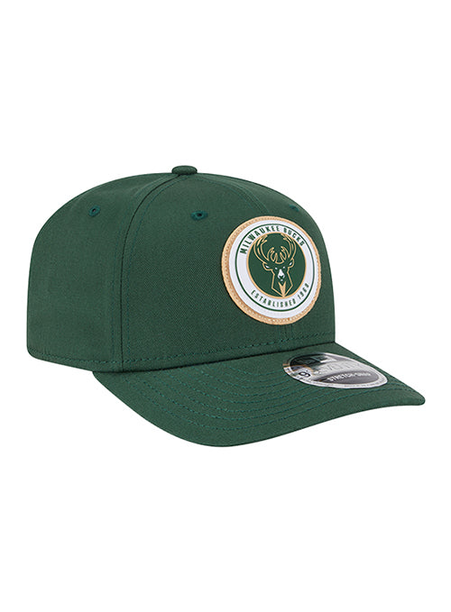 Youth New Era 9Seventy Circle Patch Milwaukee Bucks Snapback Hat-right